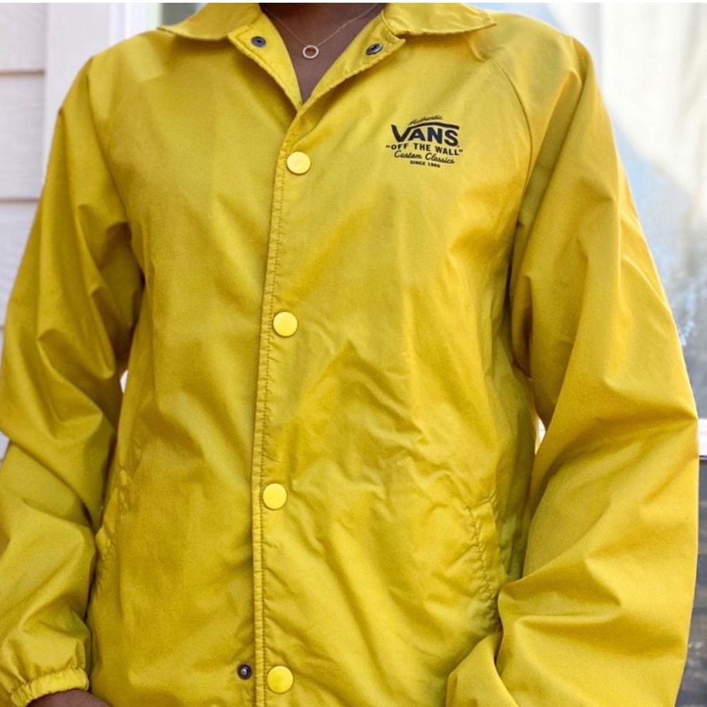 Yellow Vans Jacket Windbreaker